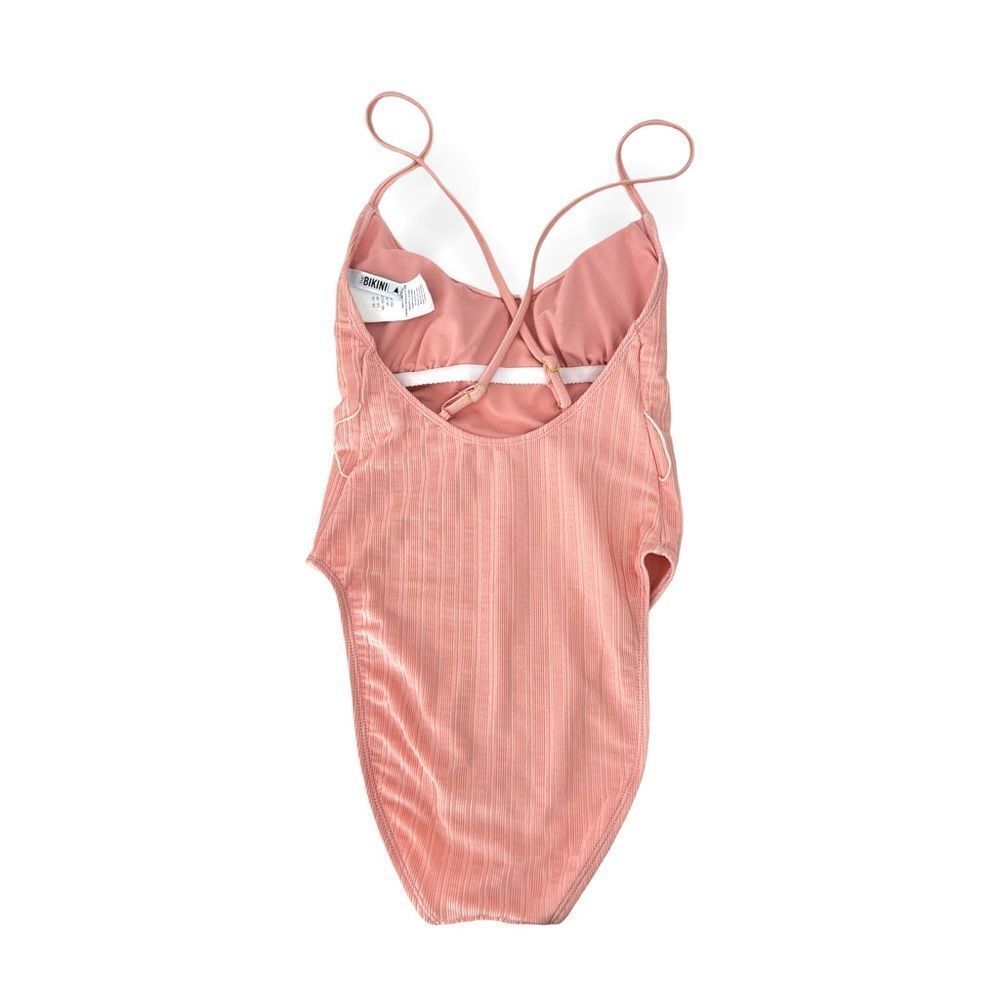 The Bikini Lab Swimsuit one piece High-Leg blush pink peach XS
